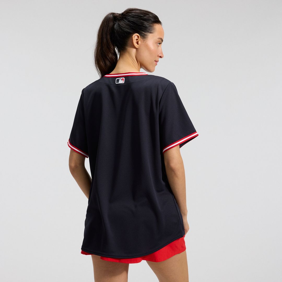 Cleveland Guardians Nike Women's Alternate Replica Jersey - Navy Official MLB Team Apparel Baseball Fan Gear