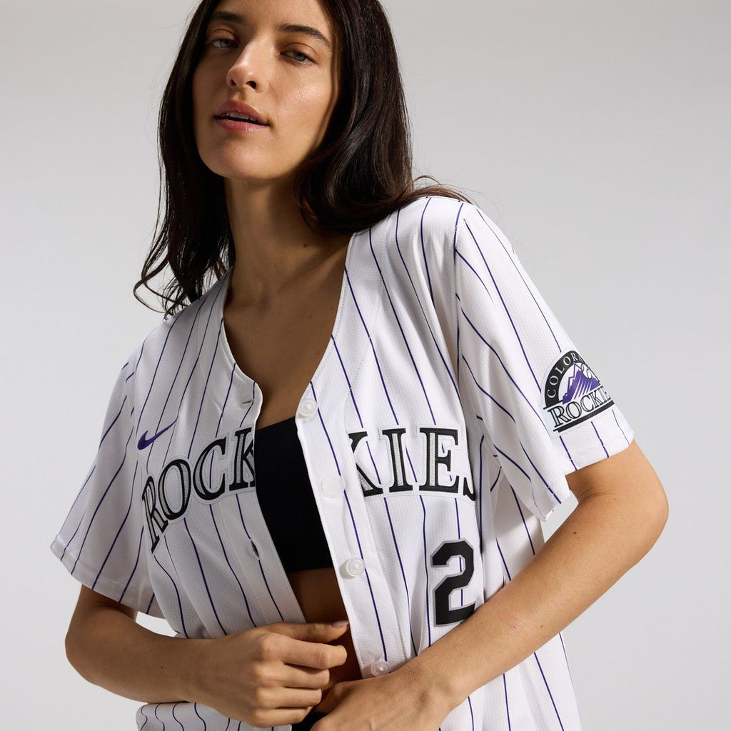 Kris Bryant Colorado Rockies Nike Women's Home Limited Player Jersey - White Official MLB Team Apparel Baseball Fan Gear