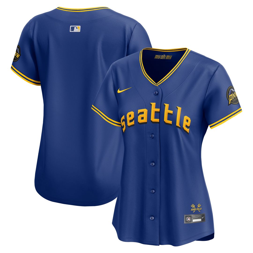 Seattle Mariners Nike Women's City Connect Limited Jersey - Royal Official MLB Team Apparel Baseball Fan Gear