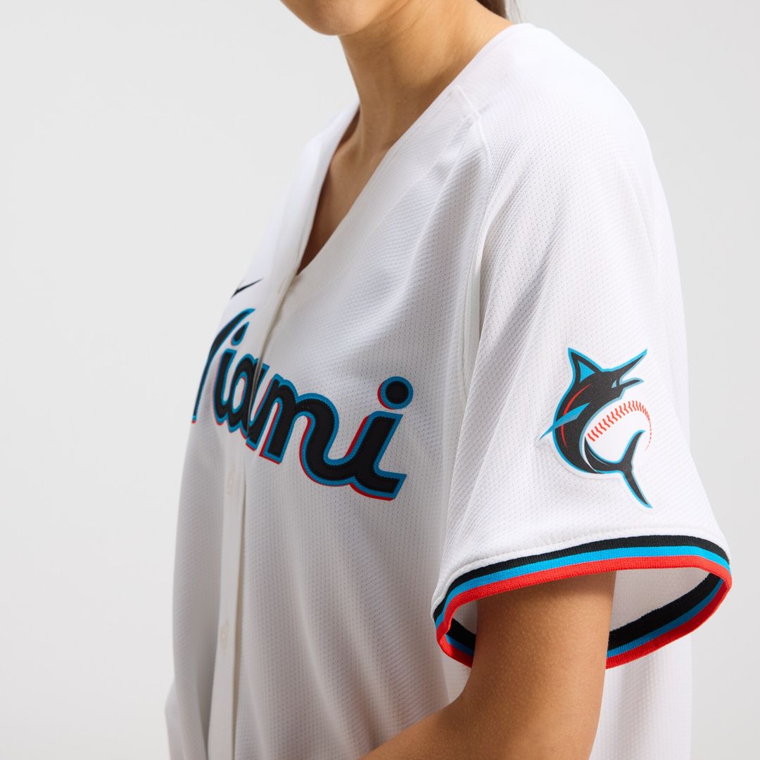 Sandy Alcantara Miami Marlins Nike Women's Home Limited Player Jersey – White Official MLB Team Apparel Baseball Fan Gear
