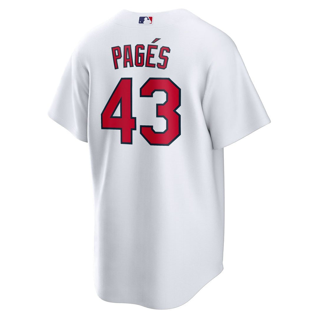Pedro Pagés St. Louis Cardinals Nike Home Replica Jersey - White Official MLB Team Apparel Baseball Fan Gear