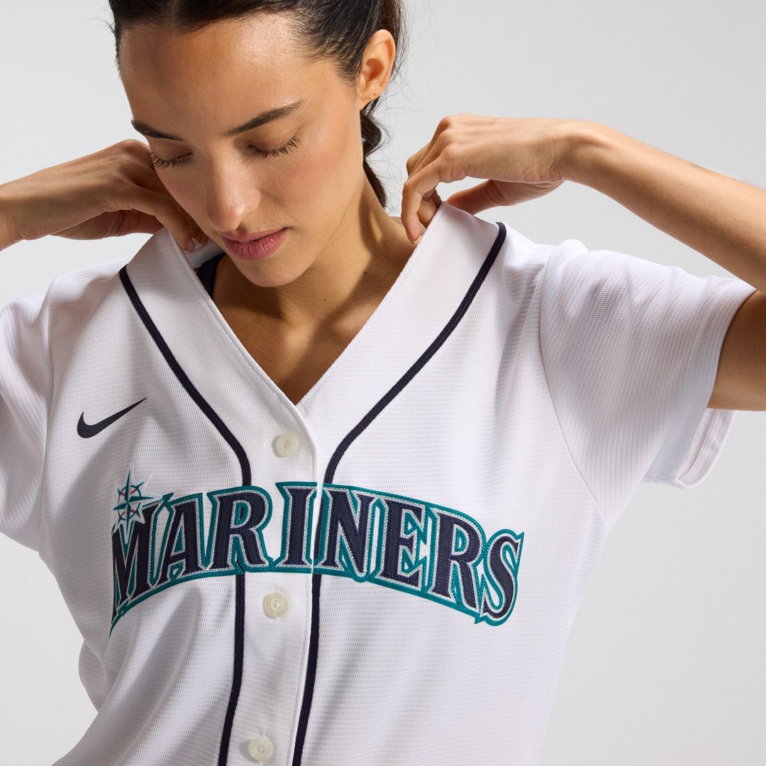 Cal Raleigh Seattle Mariners Nike Women's Home Replica Jersey - White Official MLB Team Apparel Baseball Fan Gear