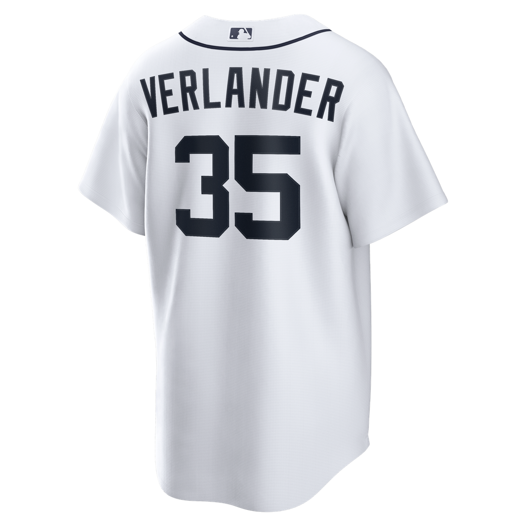 Justin Verlander Detroit Tigers Nike Home Replica Jersey - White Official MLB Team Apparel Baseball Fan Gear
