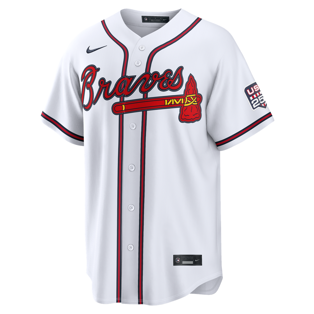 Drake Baldwin Atlanta Braves Nike USA 250 Fourth of July Home Stadium Jersey - White Official MLB Team Apparel Baseball Fan Gear