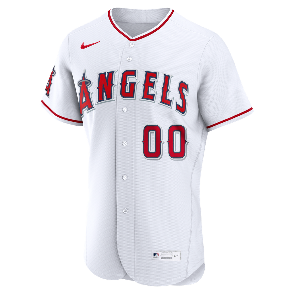 Los Angeles Angels Nike Home Authentic Custom Jersey - White Official MLB Team Apparel Baseball Fan Gear