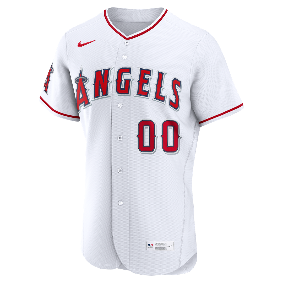 Los Angeles Angels Nike Home Authentic Custom Jersey - White Official MLB Team Apparel Baseball Fan Gear