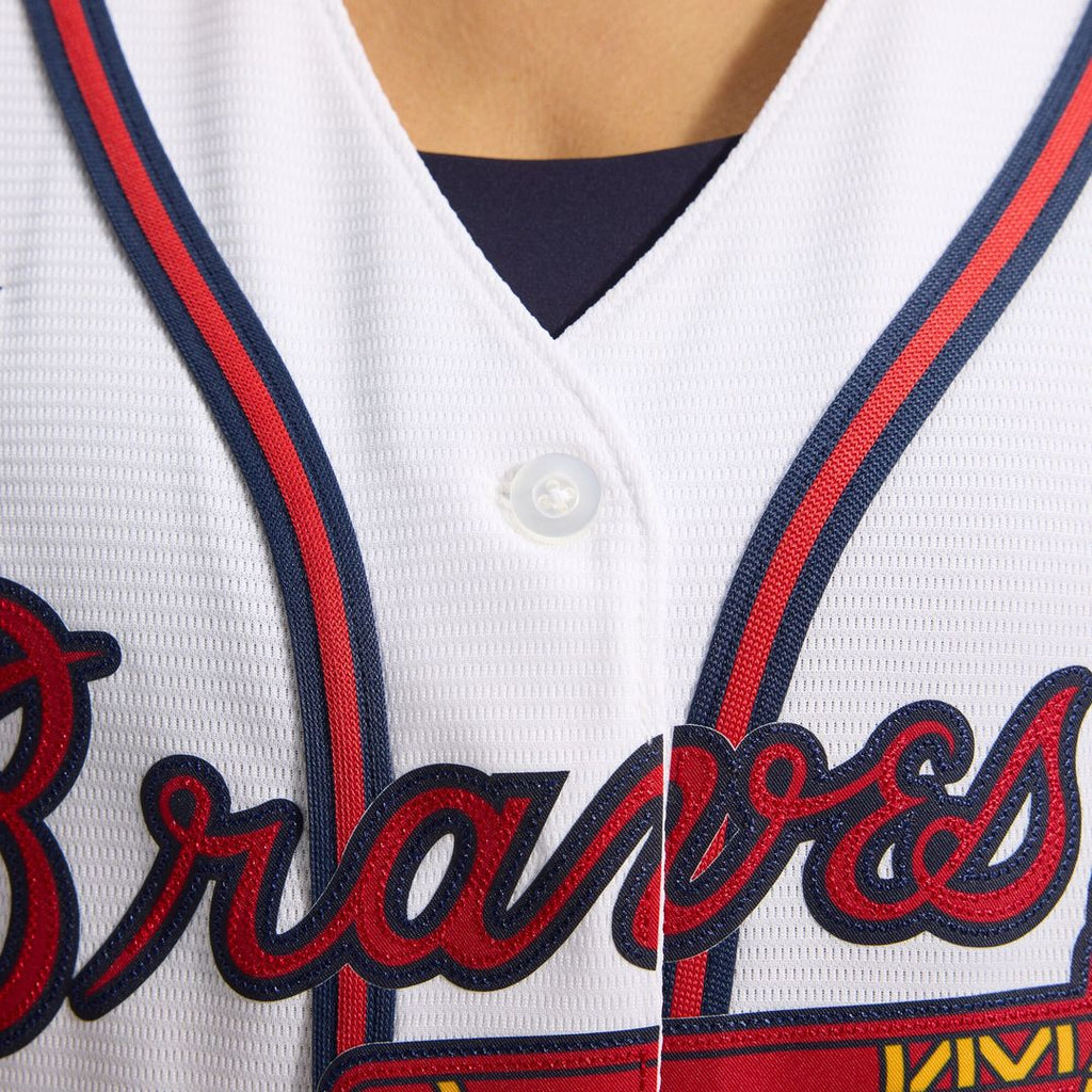 Atlanta Braves Nike Women's Home Replica Team Jersey - White Official MLB Team Apparel Baseball Fan Gear
