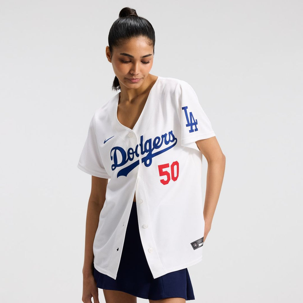 Mookie Betts Los Angeles Dodgers Nike Women's Home Stadium Jersey - White Official MLB Team Apparel Baseball Fan Gear