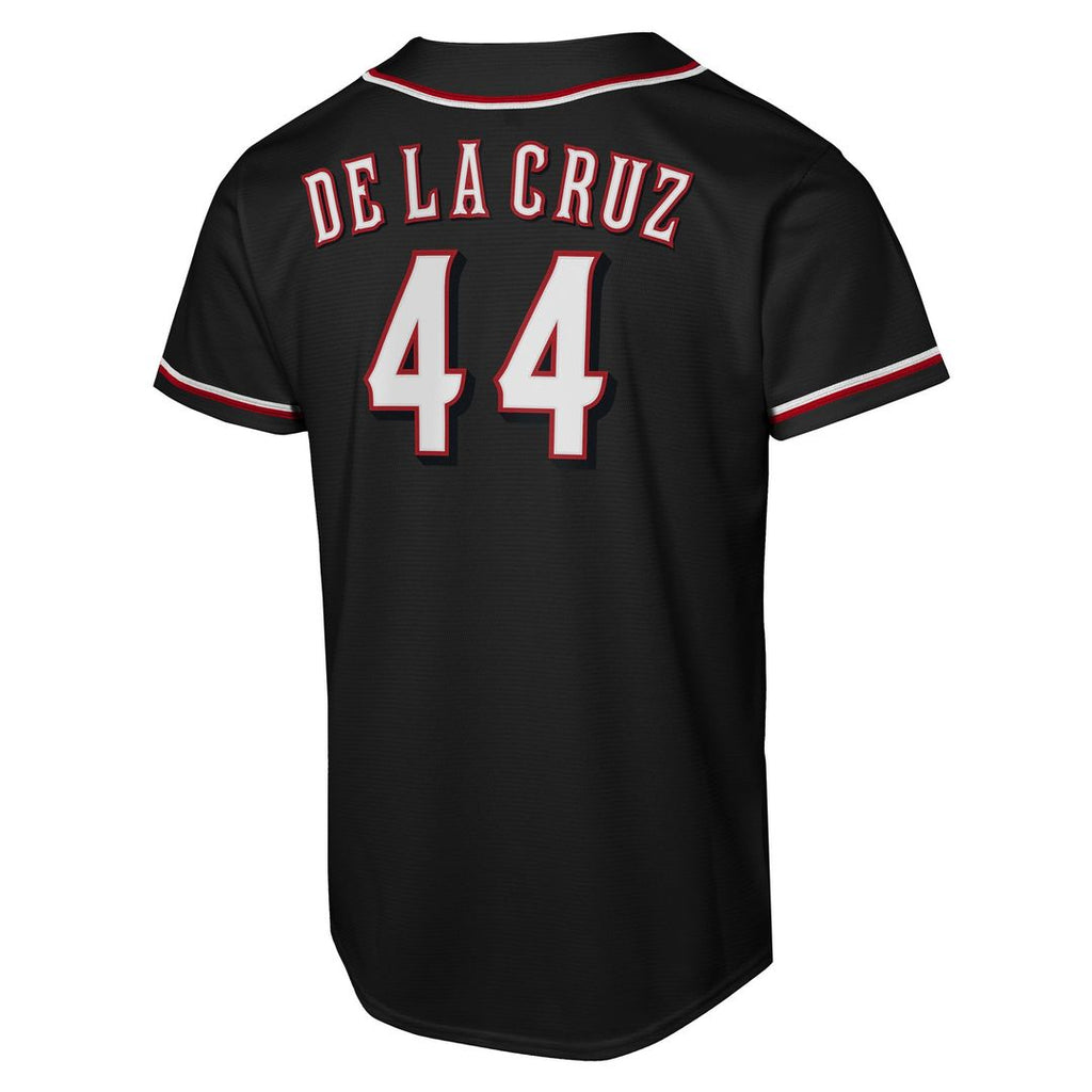 Elly De La Cruz Cincinnati Reds Nike Youth Fashion Replica Player Jersey - Black Official MLB Team Apparel Baseball Fan Gear