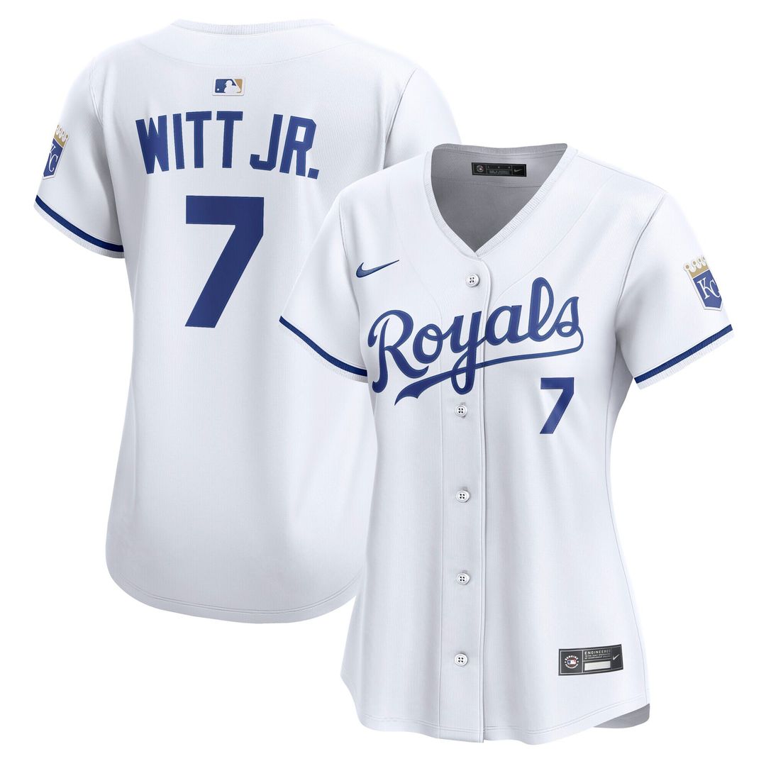 Bobby Witt Jr. Kansas City Royals Nike Women's Home Limited Player Jersey - White Official MLB Team Apparel Baseball Fan Gear