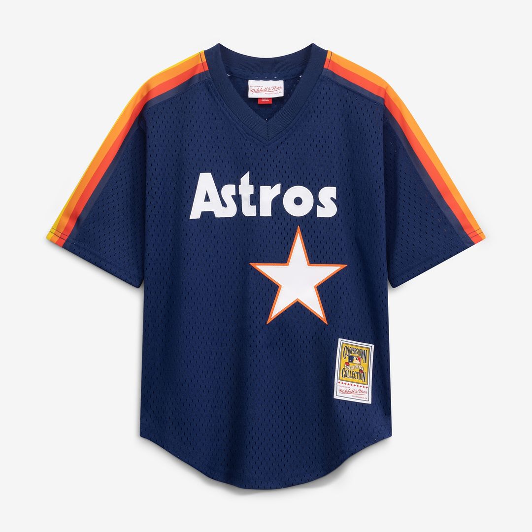 Nolan Ryan Houston Astros Mitchell & Ness Toddler Throwback Mesh Batting Practice Jersey - Navy Official MLB Team Apparel Baseball Fan Gear