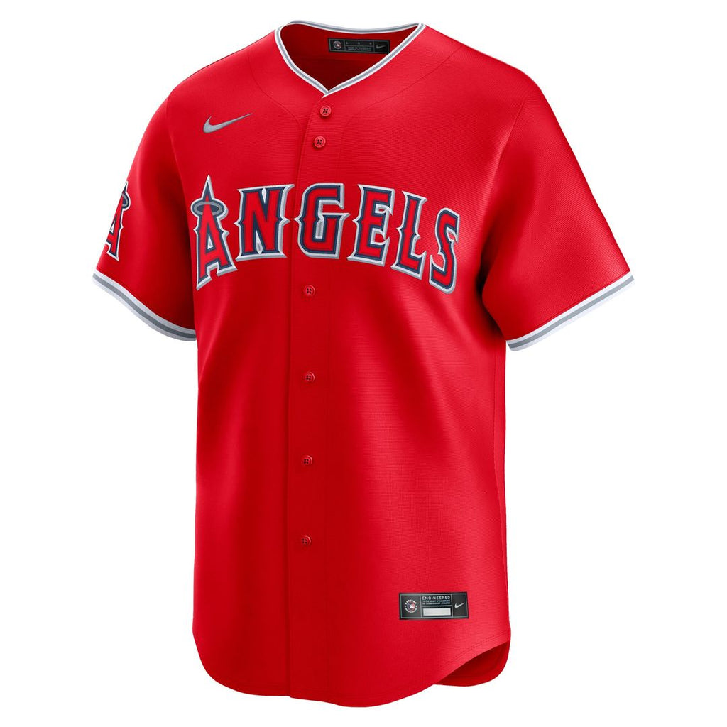 Los Angeles Angels Nike Alternate Limited Jersey - Red Official MLB Team Apparel Baseball Fan Gear
