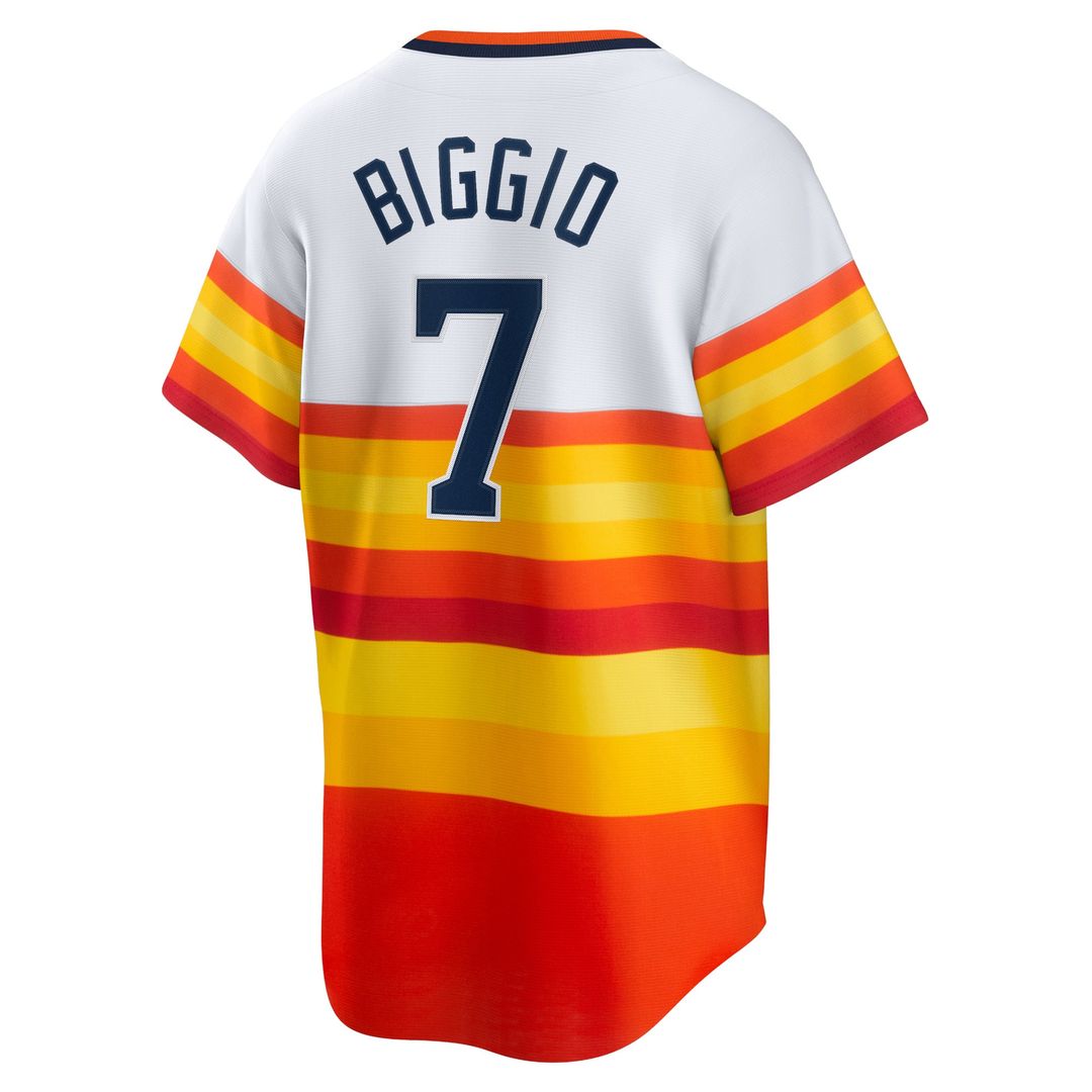 Craig Biggio Houston Astros Nike Home Cooperstown Collection Player Jersey - White Official MLB Team Apparel Baseball Fan Gear