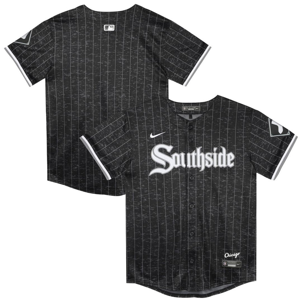 Chicago White Sox Nike Preschool City Connect Jersey - Black Official MLB Team Apparel Baseball Fan Gear