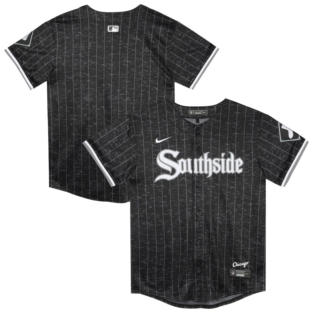 Chicago White Sox Nike Preschool City Connect Jersey - Black Official MLB Team Apparel Baseball Fan Gear