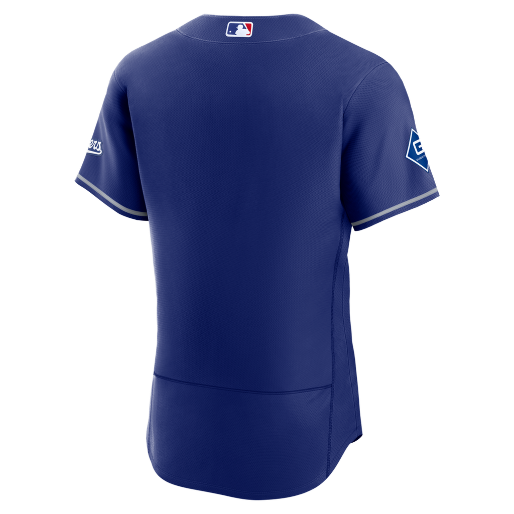 Los Angeles Dodgers Nike Home Sponsor Patch Authentic Jersey - White Official MLB Team Apparel Baseball Fan Gear