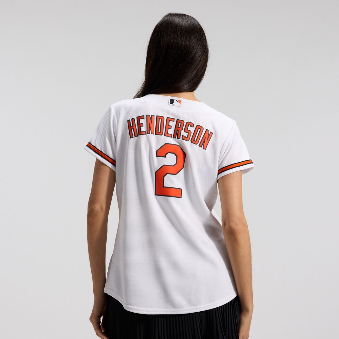 Gunnar Henderson Baltimore Orioles Nike Women's Replica Player Jersey - White Official MLB Team Apparel Baseball Fan Gear