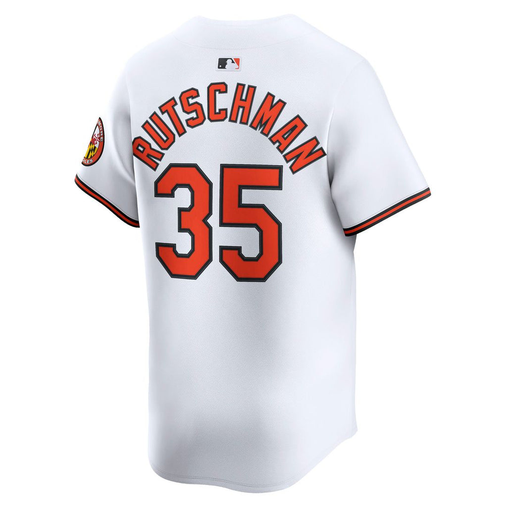 Adley Rutschman Baltimore Orioles Nike Home Limited Player Jersey - White Official MLB Team Apparel Baseball Fan Gear