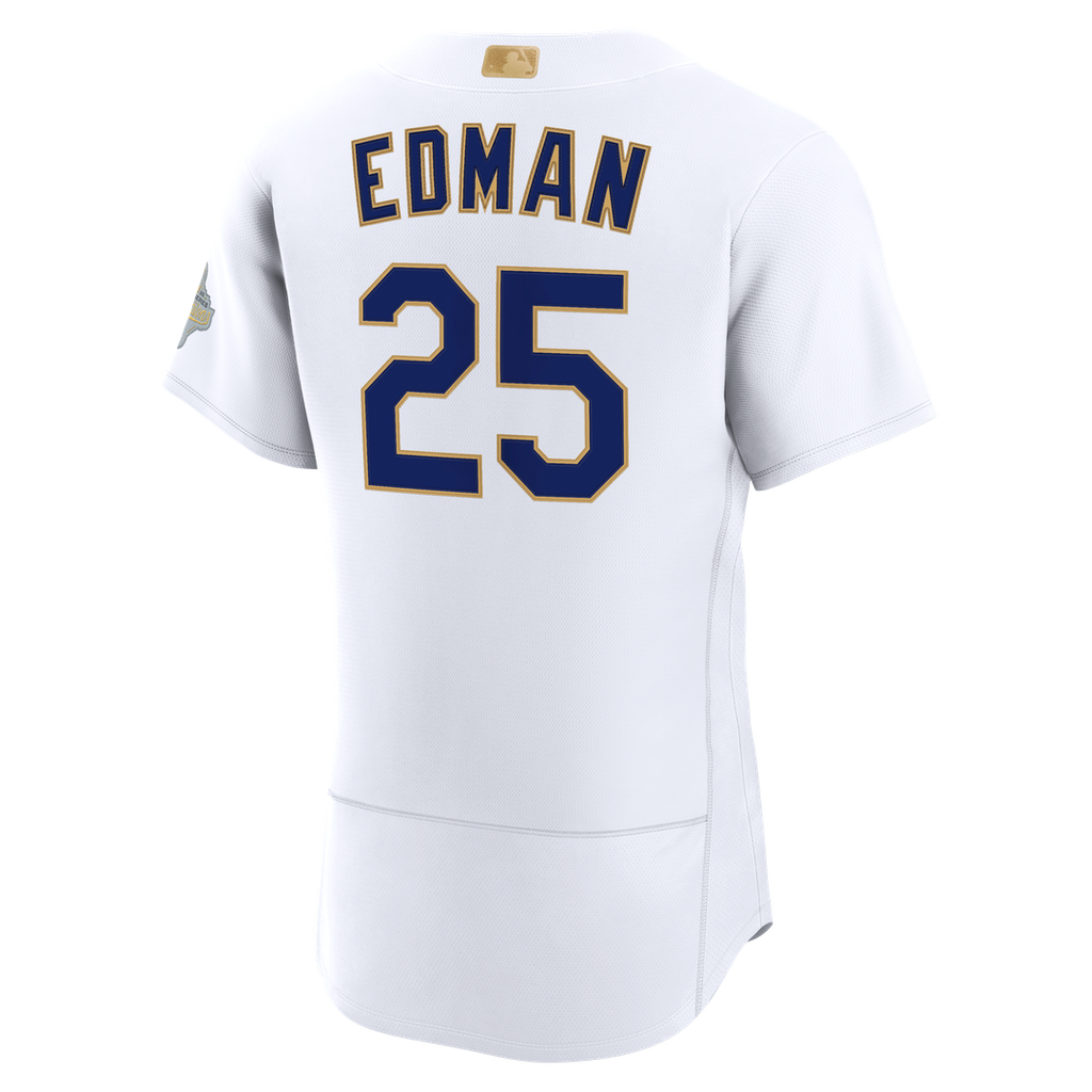 Tommy Edman Los Angeles Dodgers Nike 2026 Gold Collection Authentic Jersey - White Official MLB Team Apparel Baseball Fan Gear