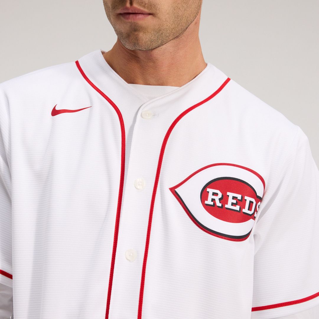 Cincinnati Reds Nike Home Replica Team Jersey - White Official MLB Team Apparel Baseball Fan Gear