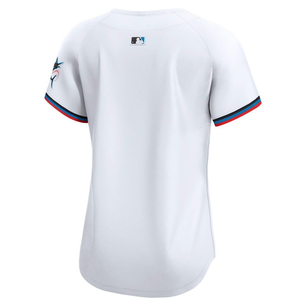 Miami Marlins Nike Women's Home Limited Jersey - White Official MLB Team Apparel Baseball Fan Gear