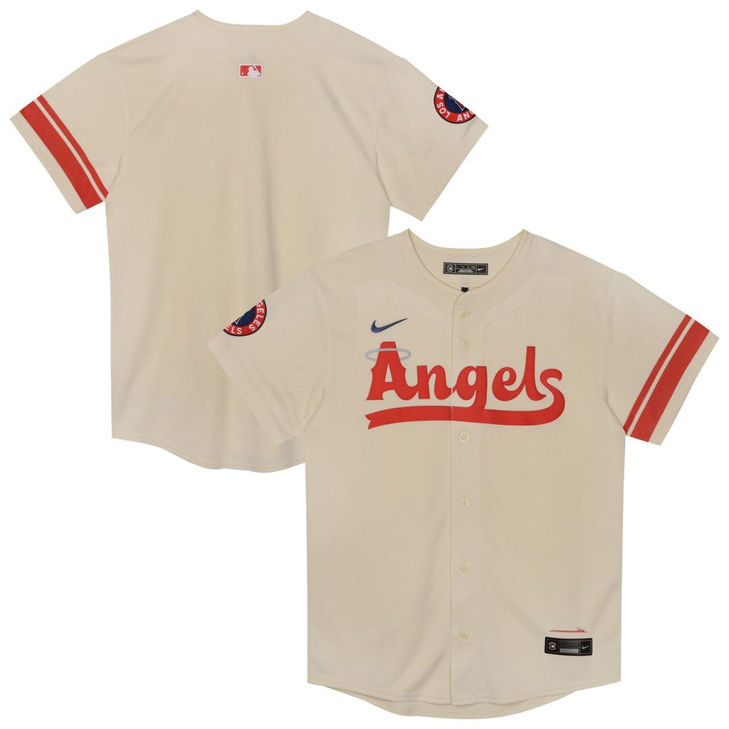 Los Angeles Angels Nike Preschool City Connect Jersey - Cream Official MLB Team Apparel Baseball Fan Gear