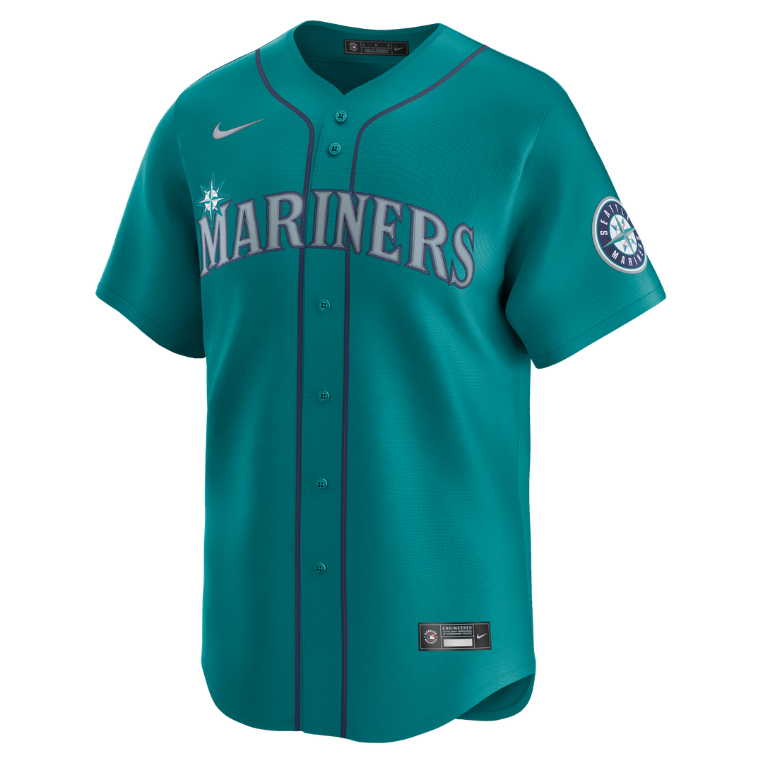 Cal Raleigh Seattle Mariners Nike Alternate Limited Jersey - Teal Official MLB Team Apparel Baseball Fan Gear