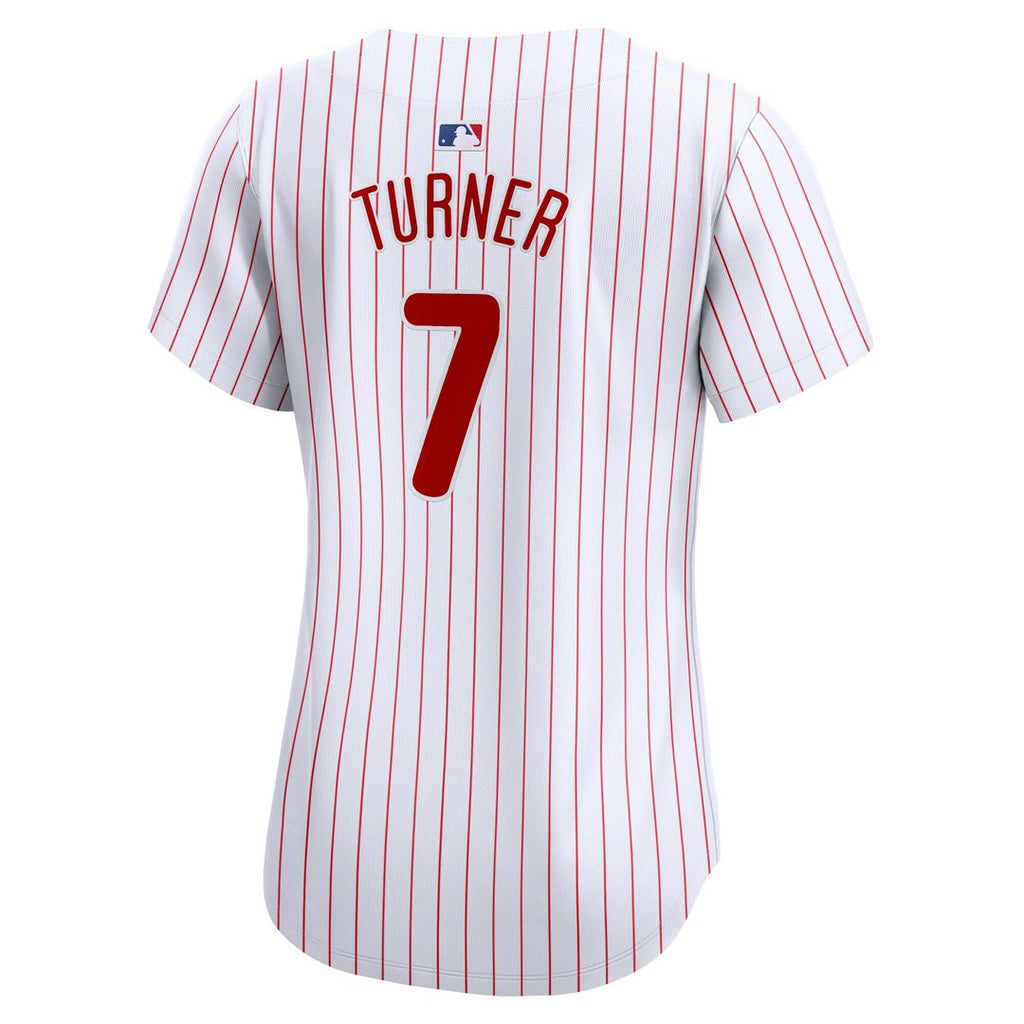Trea Turner Philadelphia Phillies Nike Women's Home Limited Player Jersey - White Official MLB Team Apparel Baseball Fan Gear
