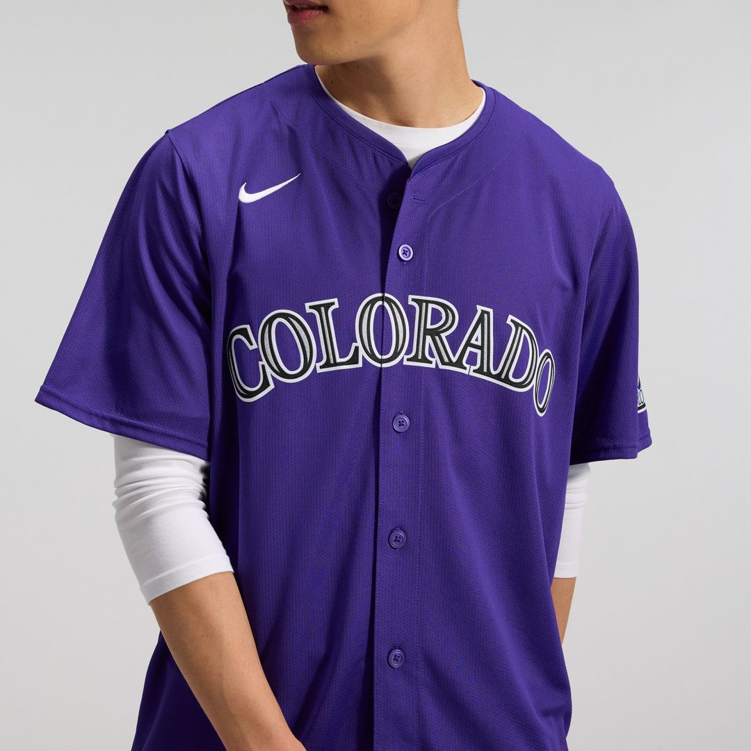 Colorado Rockies Nike Alternate Limited Jersey - Purple Official MLB Team Apparel Baseball Fan Gear
