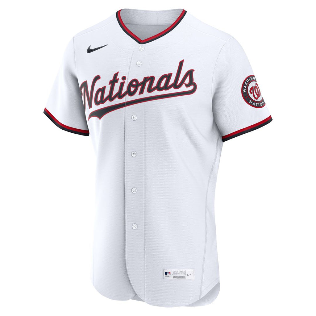 Washington Nationals Nike Home Authentic Custom Jersey - White Official MLB Team Apparel Baseball Fan Gear
