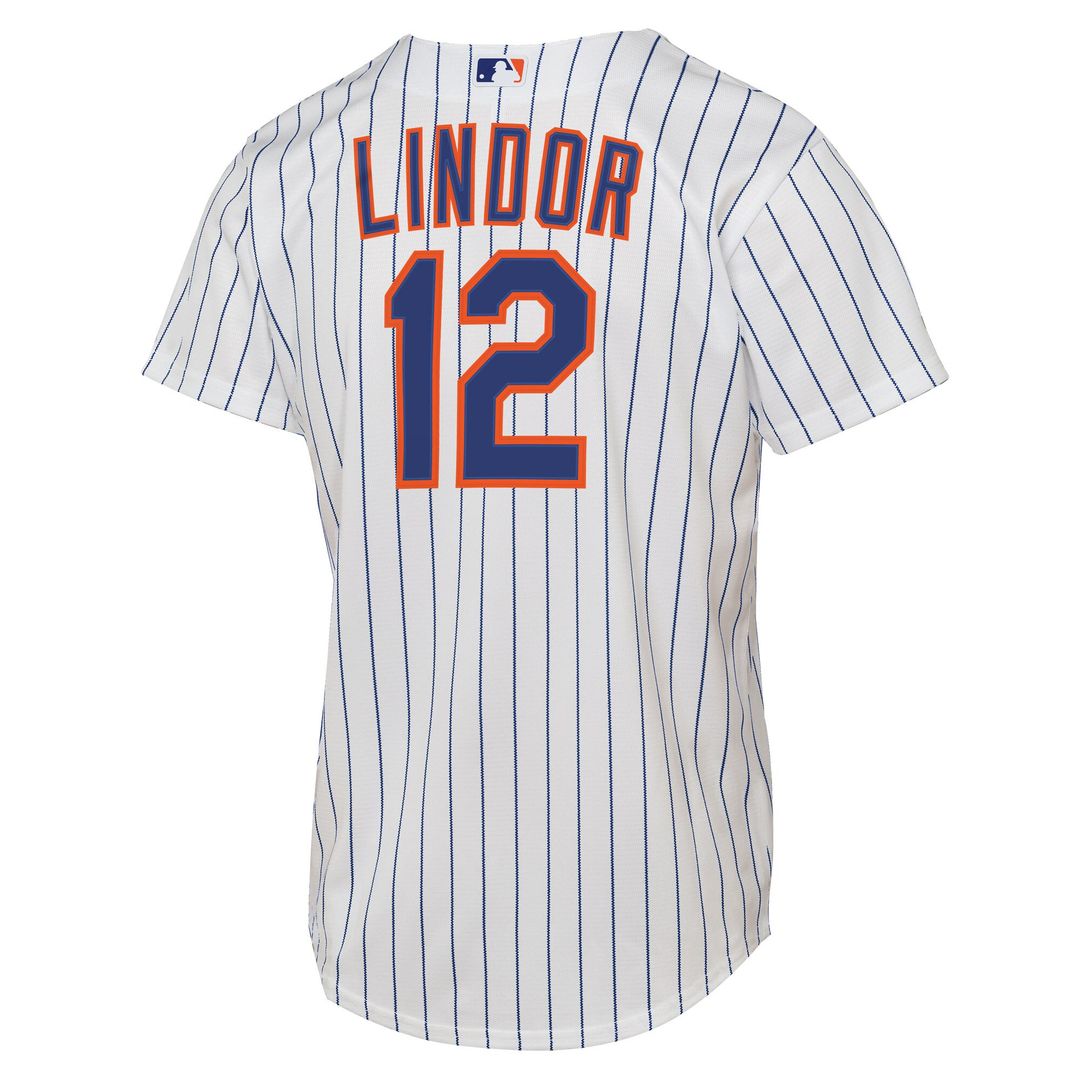 Francisco Lindor New York Mets Nike Youth Home Replica Player Jersey - White Official MLB Team Apparel Baseball Fan Gear