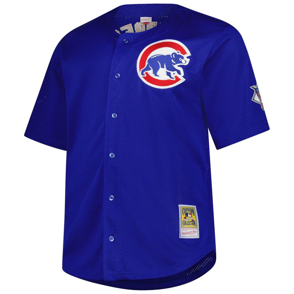 Ryne Sandberg Chicago Cubs Mitchell & Ness Big & Tall Cooperstown Mesh Batting Practice Jersey - Royal Official MLB Team Apparel Baseball Fan Gear