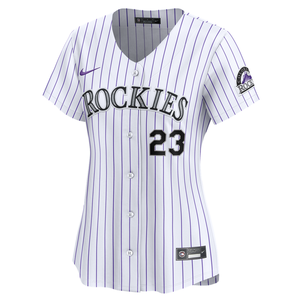 Kris Bryant Colorado Rockies Nike Women's Home Limited Player Jersey - White Official MLB Team Apparel Baseball Fan Gear