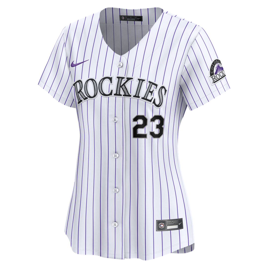Kris Bryant Colorado Rockies Nike Women's Home Limited Player Jersey - White Official MLB Team Apparel Baseball Fan Gear