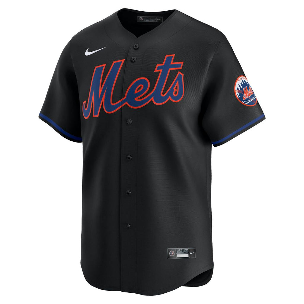 New York Mets Nike Alternate Limited Jersey - Black Official MLB Team Apparel Baseball Fan Gear