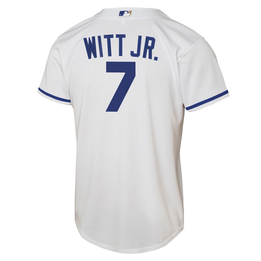 Bobby Witt Jr. Kansas City Royals Nike Youth Home Replica Player Jersey - White Official MLB Team Apparel Baseball Fan Gear