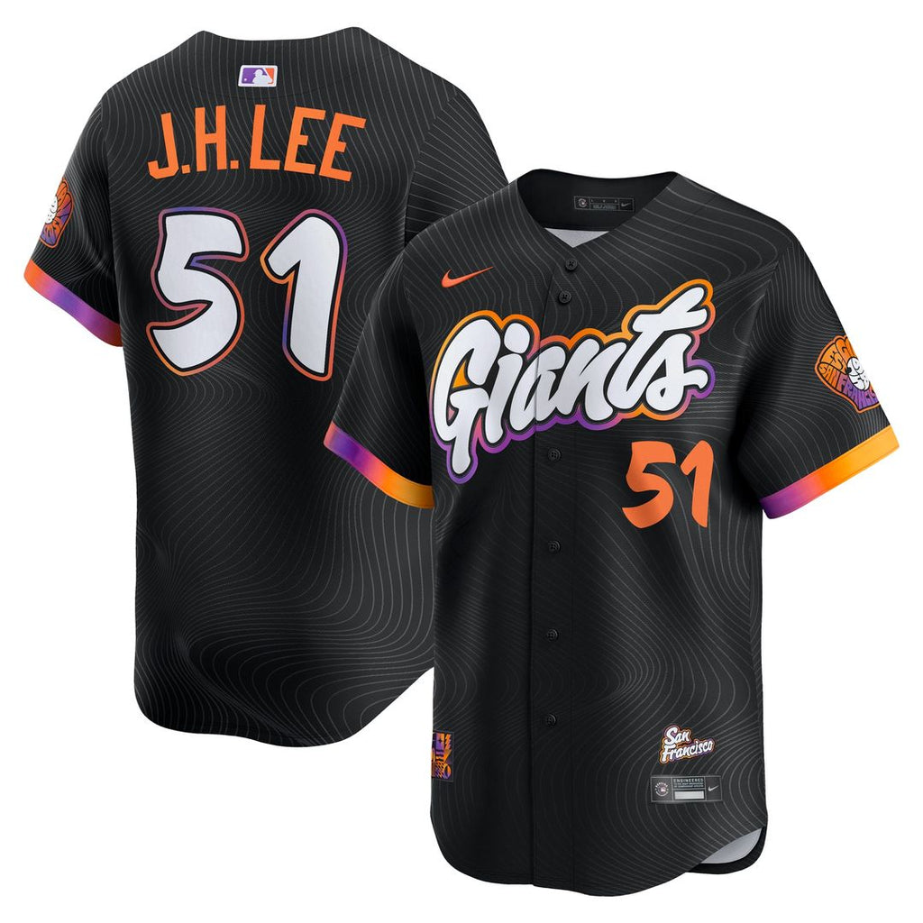 Jung Hoo Lee San Francisco Giants Nike 2025 City Connect Limited Jersey - Black Official MLB Team Apparel Baseball Fan Gear