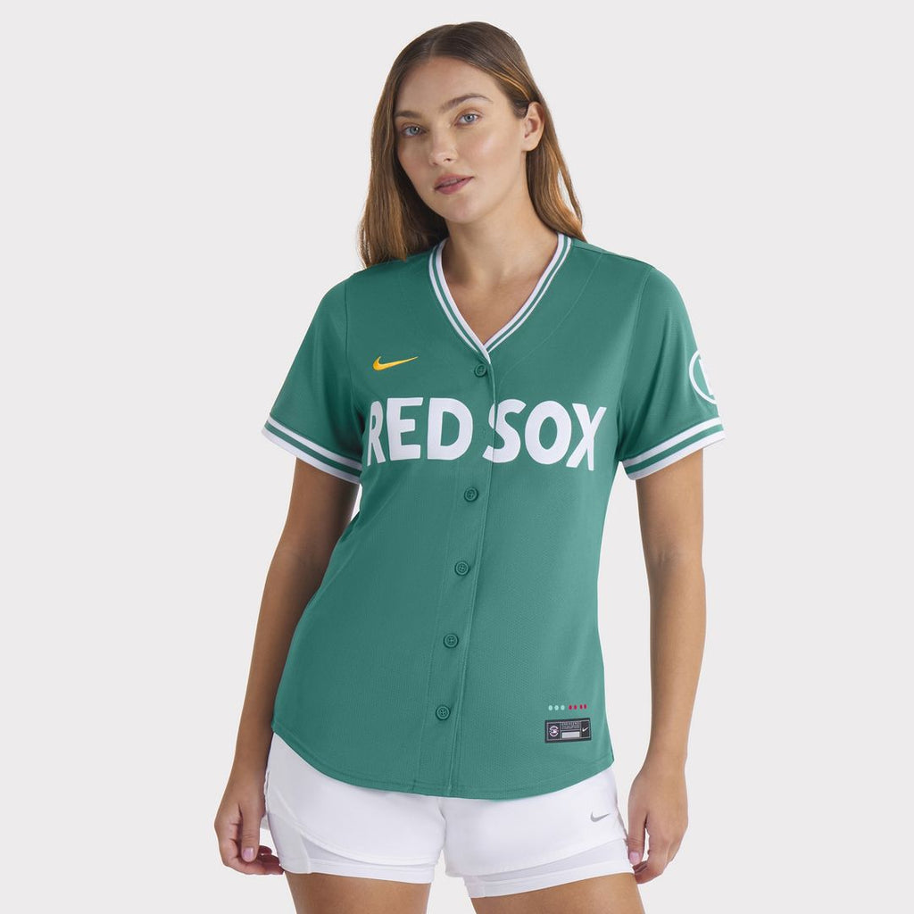 Boston Red Sox Nike Women's 2025 City Connect Limited Jersey - Green Official MLB Team Apparel Baseball Fan Gear