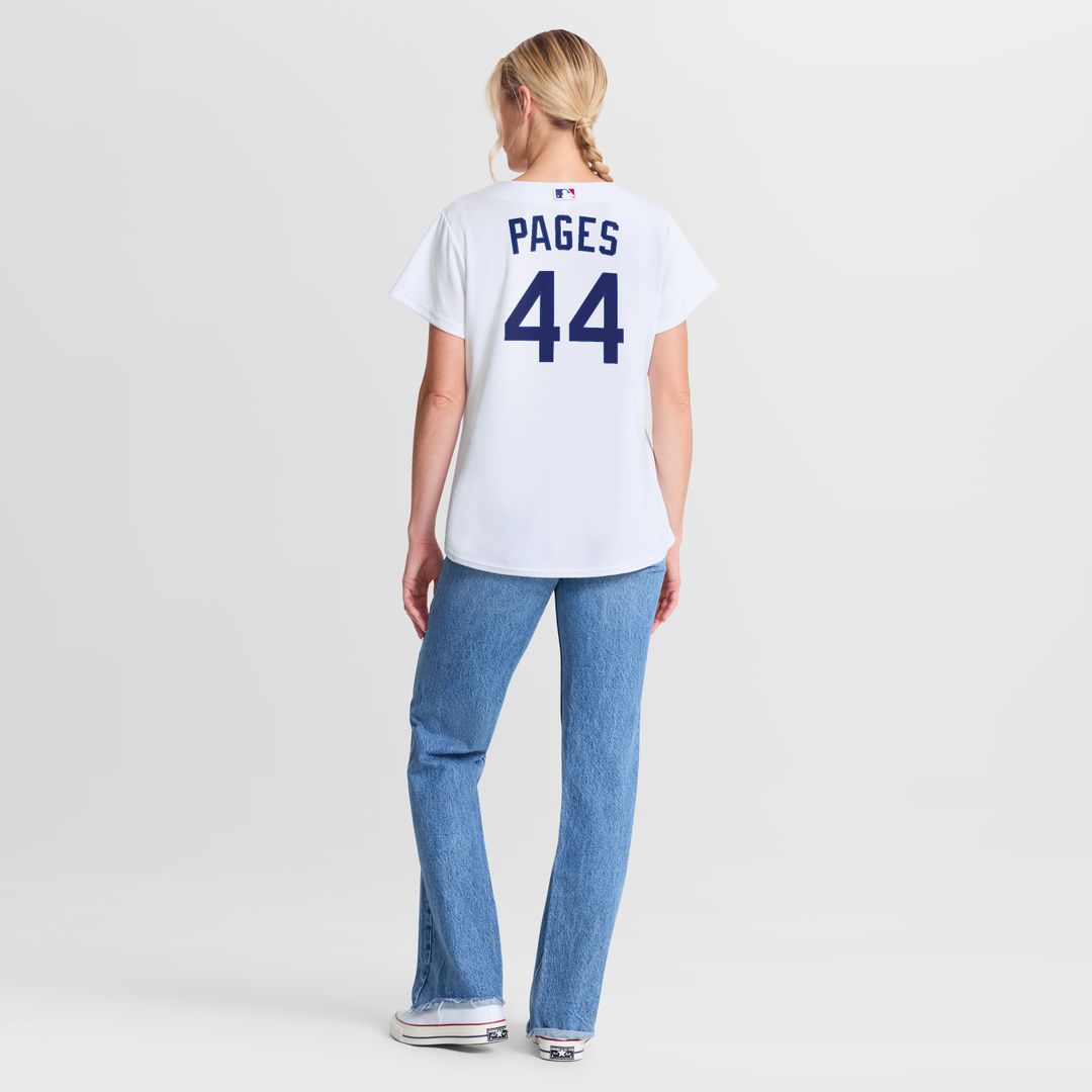 Andy Pages Los Angeles Dodgers Nike Women's Home Replica Jersey - White Official MLB Team Apparel Baseball Fan Gear