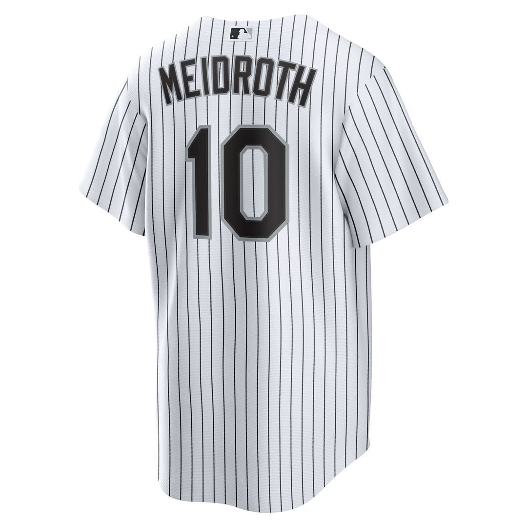 Chase Meidroth Chicago White Sox Nike Home Replica Jersey - White Official MLB Team Apparel Baseball Fan Gear
