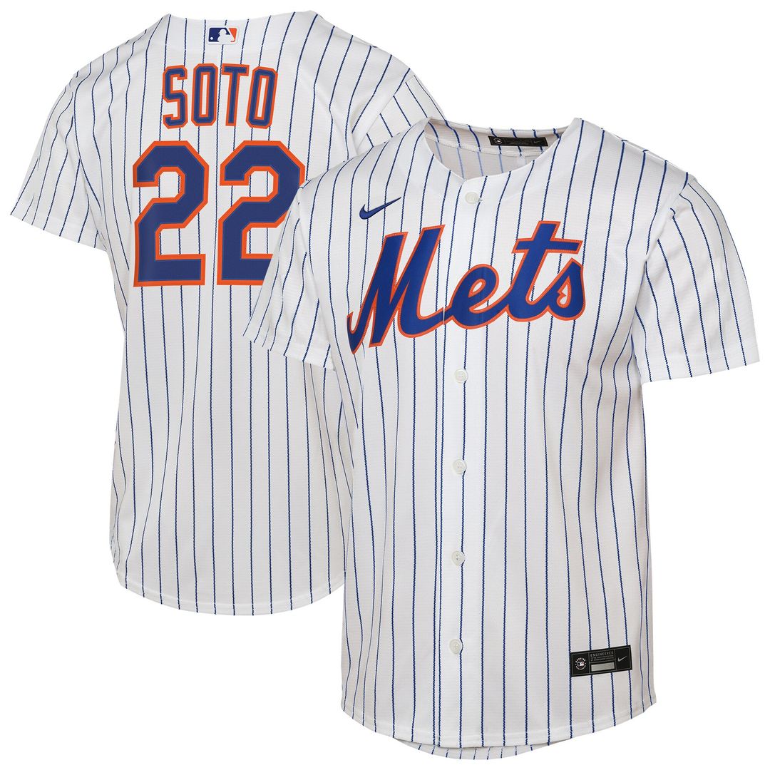 Juan Soto New York Mets Nike Youth Home Replica Player Jersey - White Official MLB Team Apparel Baseball Fan Gear