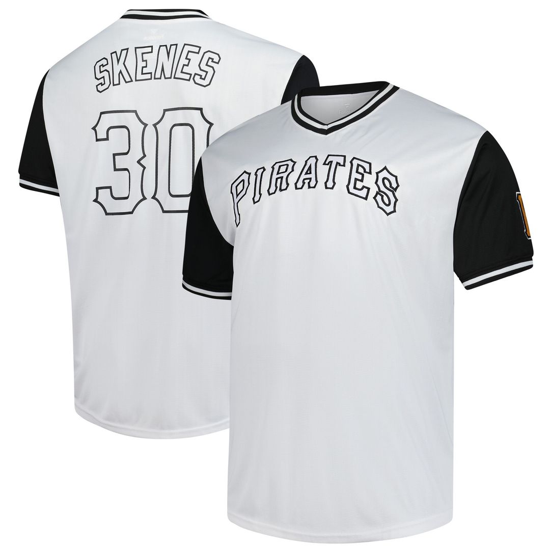 Paul Skenes Pittsburgh Pirates Profile Big & Tall Name & Number Jersey - White Official MLB Team Apparel Baseball Fan Gear