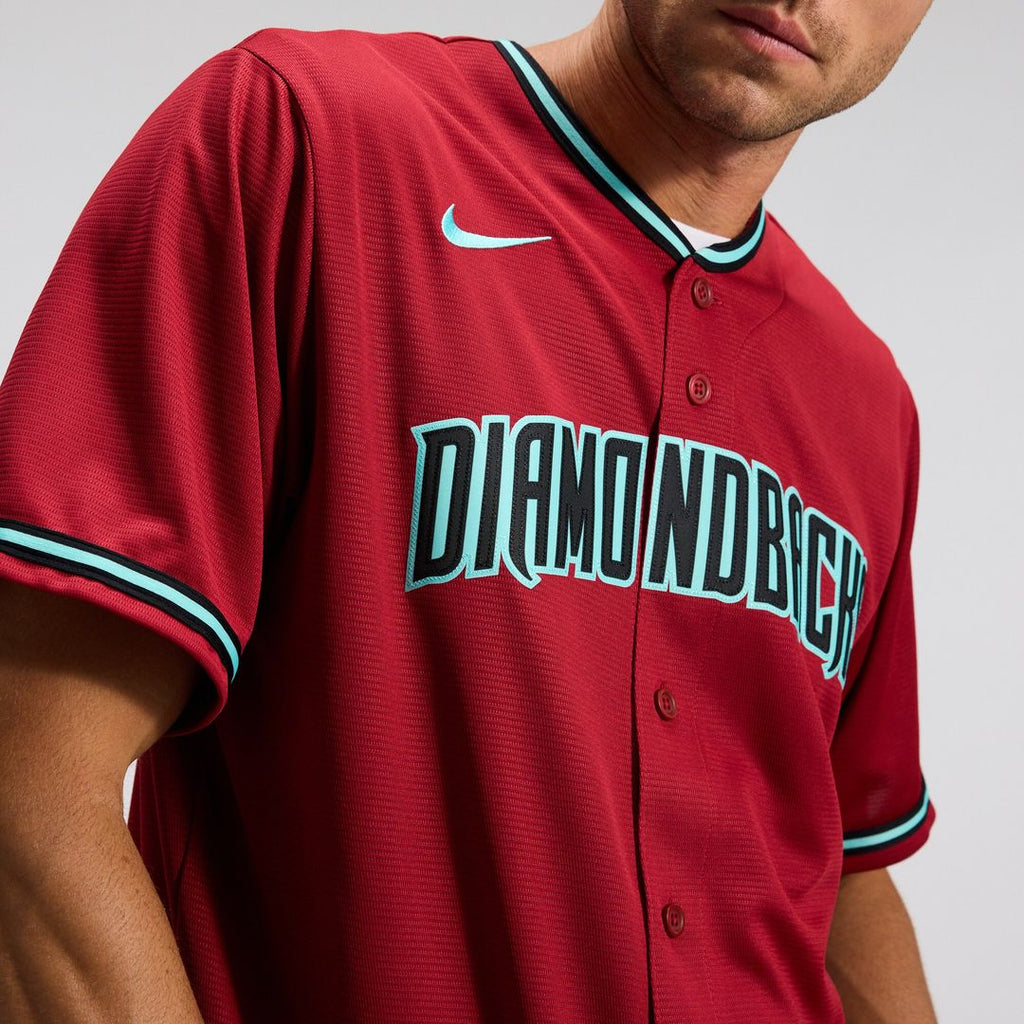 Corbin Carroll Arizona Diamondbacks Nike Alternate 2 Replica Jersey - Crimson Official MLB Team Apparel Baseball Fan Gear