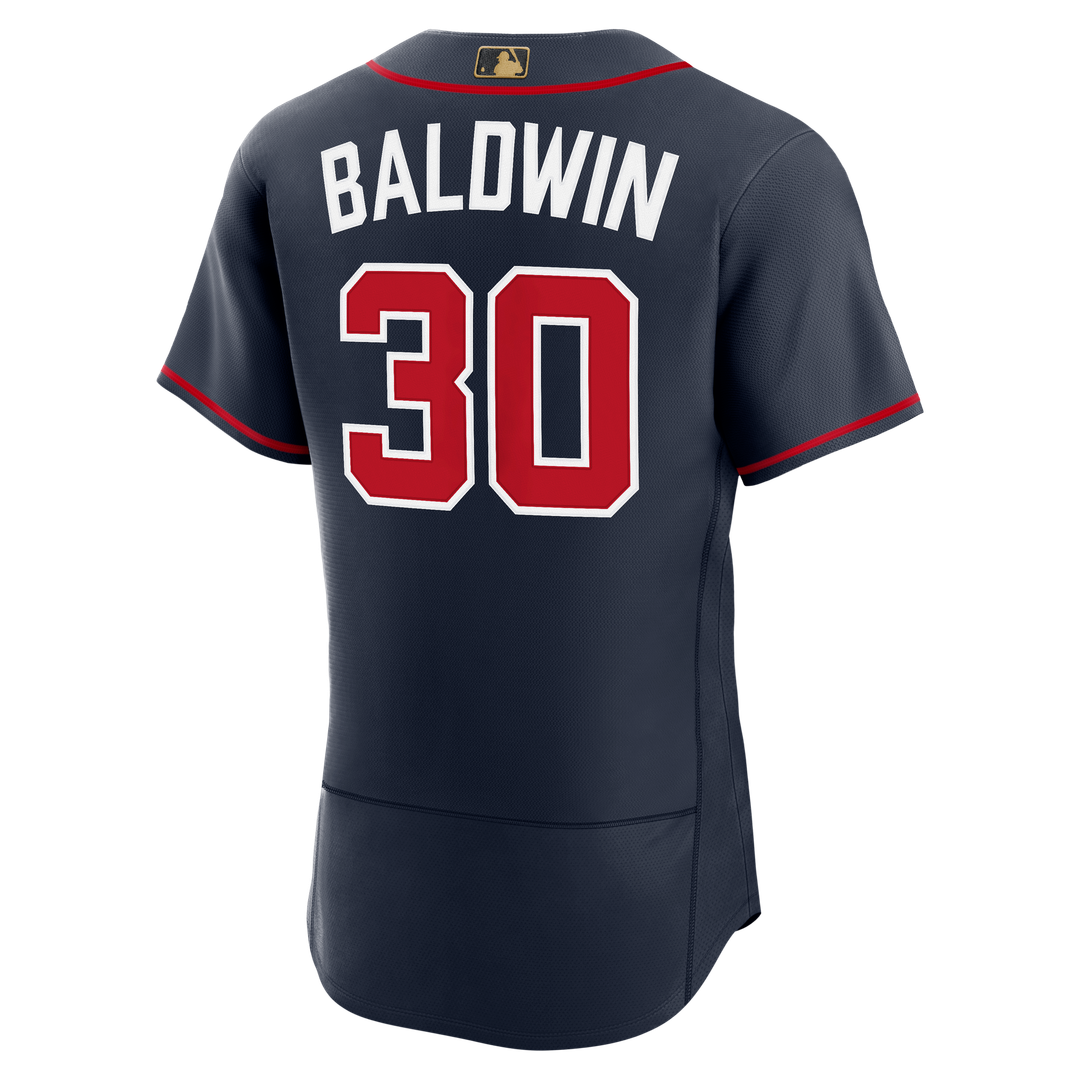 Drake Baldwin Atlanta Braves Nike Alternate MLB Awards Authentic Jersey - Navy Official MLB Team Apparel Baseball Fan Gear