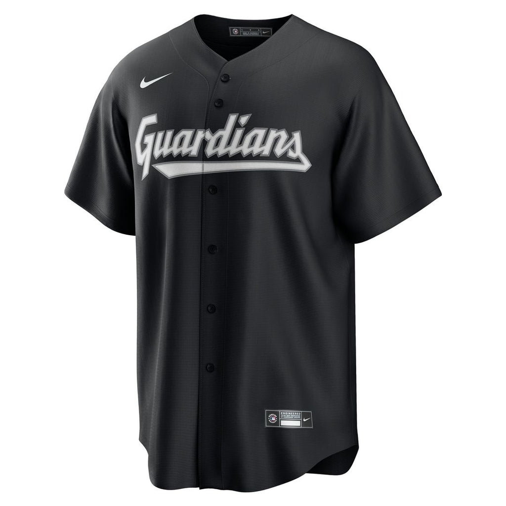 Cleveland Guardians Nike Replica Jersey - Black Official MLB Team Apparel Baseball Fan Gear