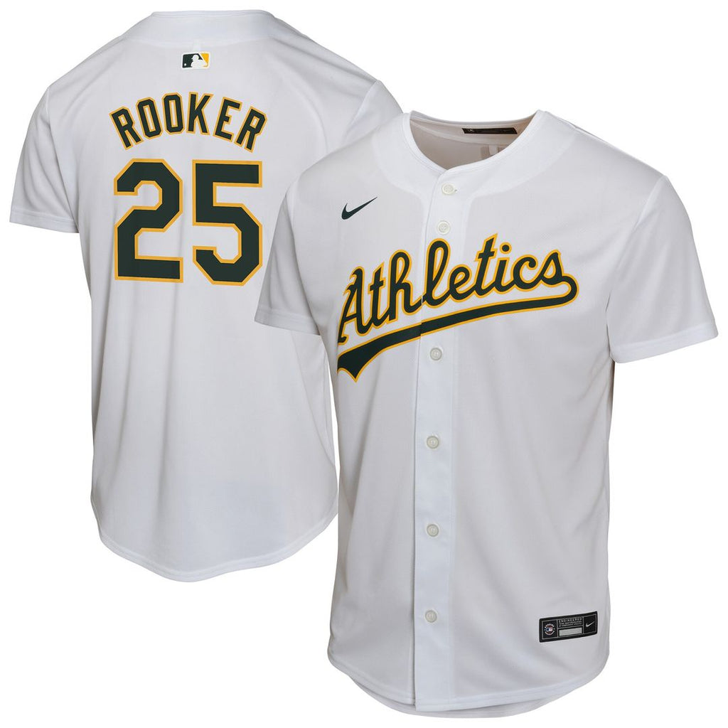 Brent Rooker Athletics Nike Home Player Game Jersey - White Official MLB Team Apparel Baseball Fan Gear