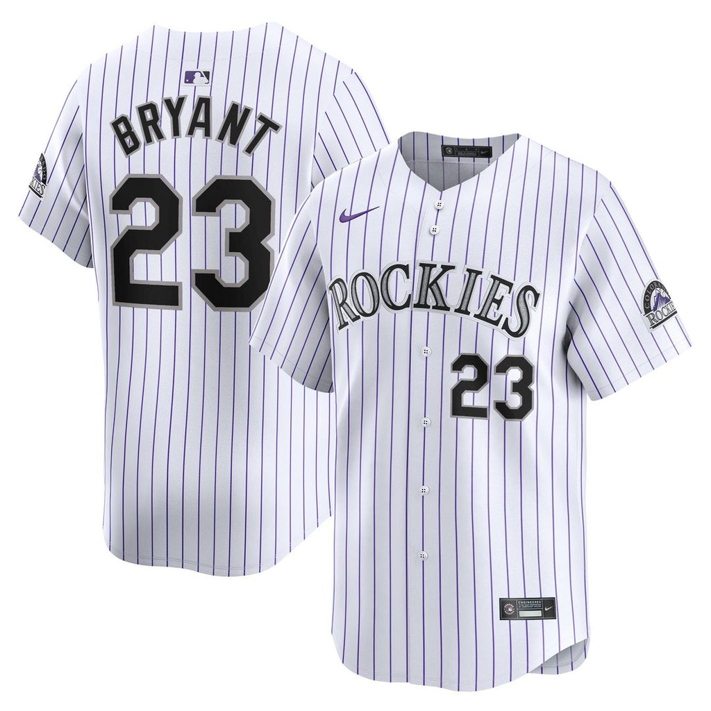 Kris Bryant Colorado Rockies Nike Home Limited Player Jersey - White Official MLB Team Apparel Baseball Fan Gear