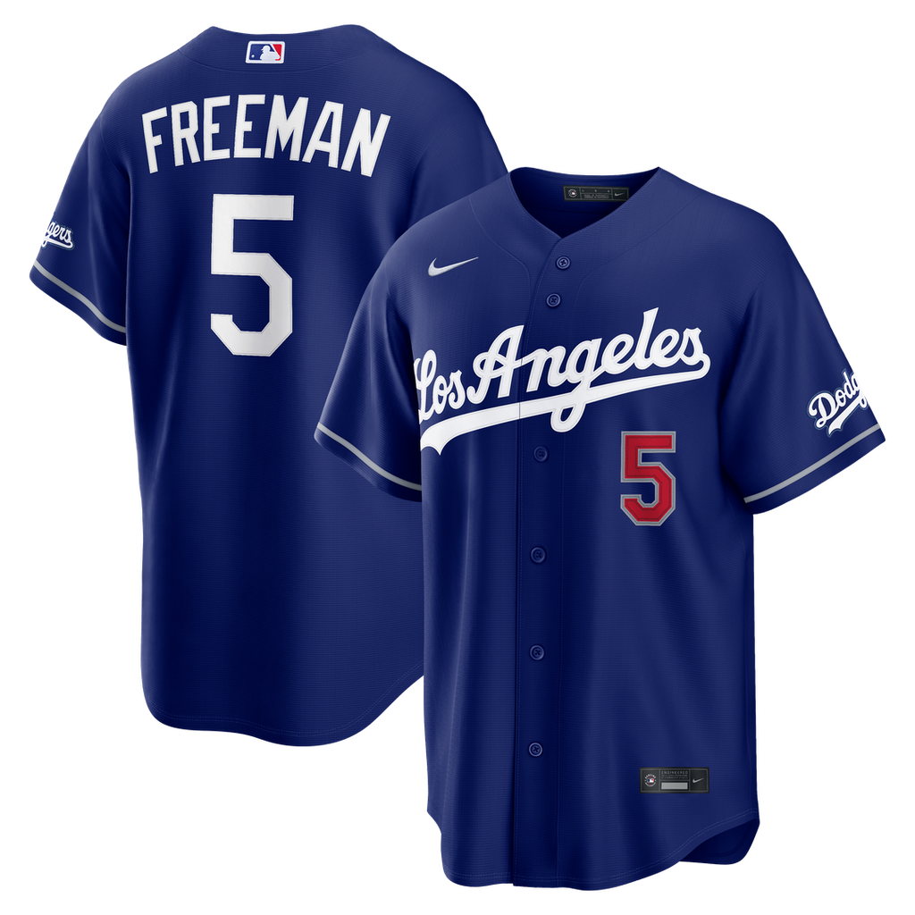 Freddie Freeman Los Angeles Dodgers Nike Alternate Stadium Jersey - Royal Official MLB Team Apparel Baseball Fan Gear