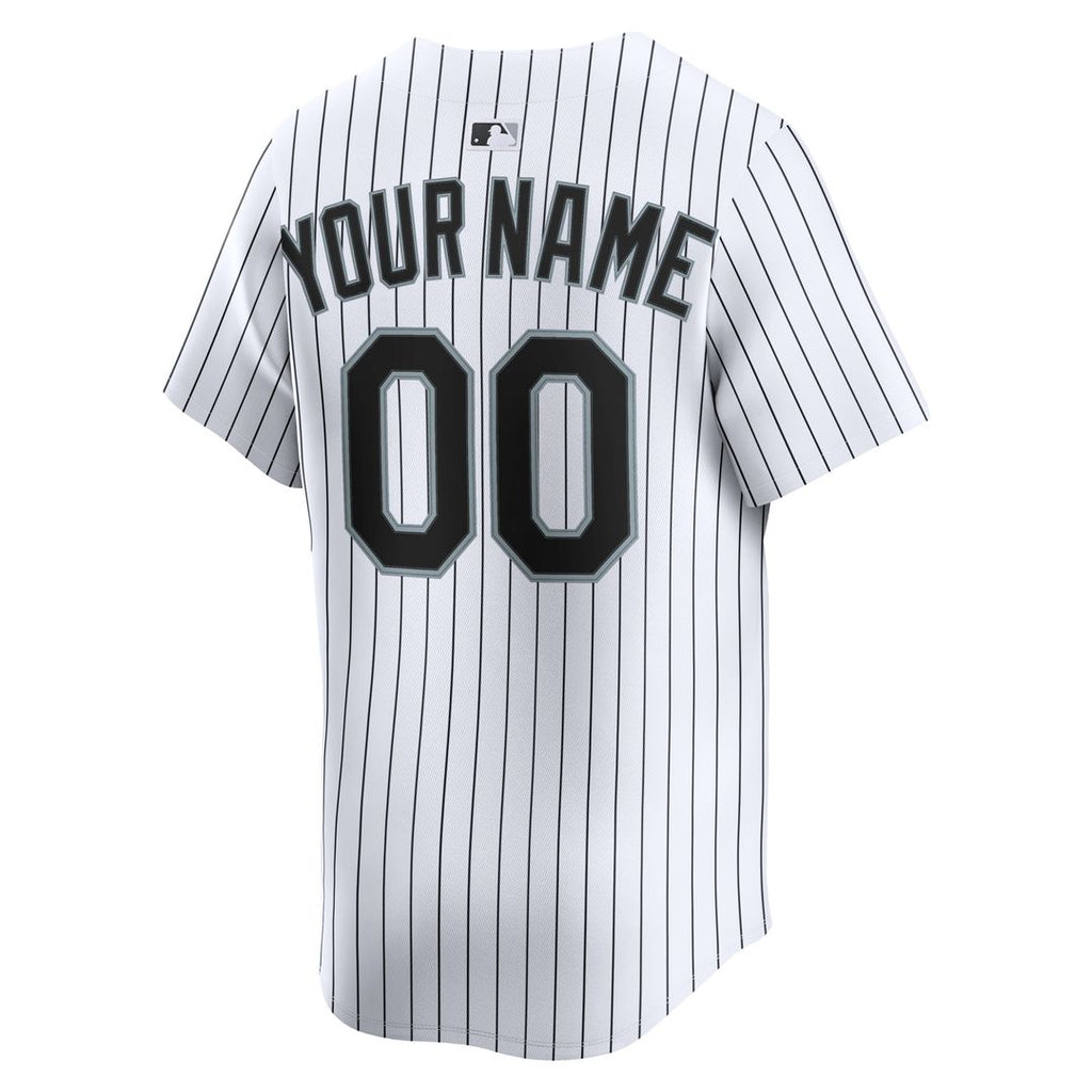 Chicago White Sox Nike Youth Home Custom Limited Jersey - White Official MLB Team Apparel Baseball Fan Gear