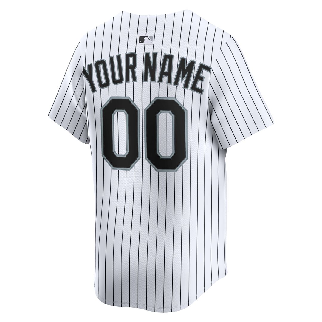 Chicago White Sox Nike Youth Home Custom Limited Jersey - White Official MLB Team Apparel Baseball Fan Gear